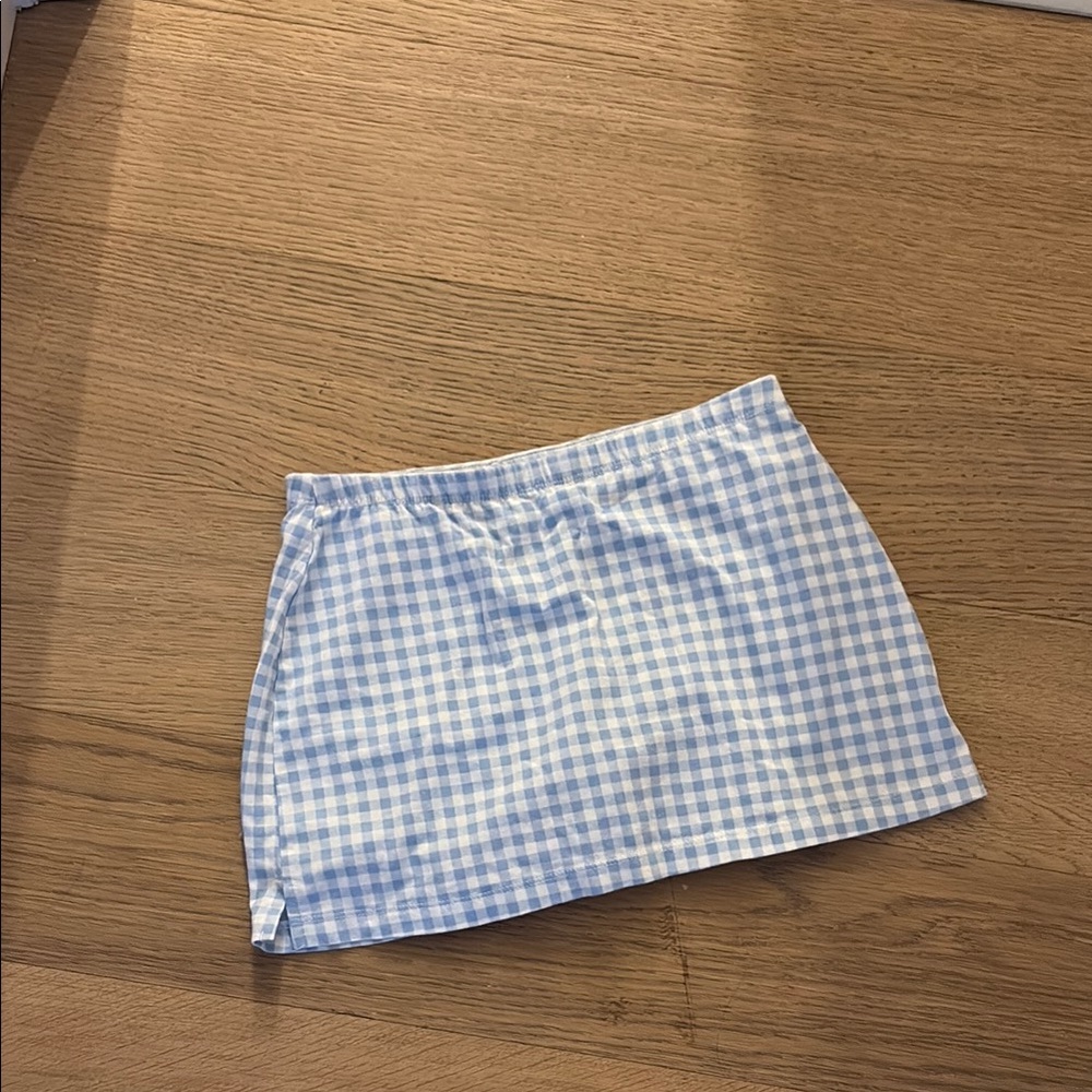 Grid Mini Skirt